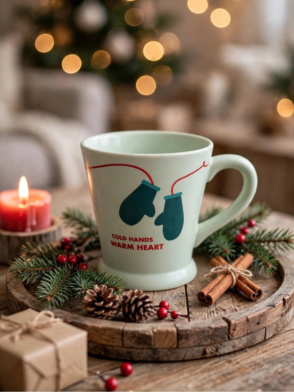 Indigo “Cold Hands” Winter Mug